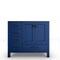 Castello Usa Yamyam 36" Blue Vanity with Black Handles (Right Base Only) CB-YAM-36B-R-BL-VBO - alternate 1